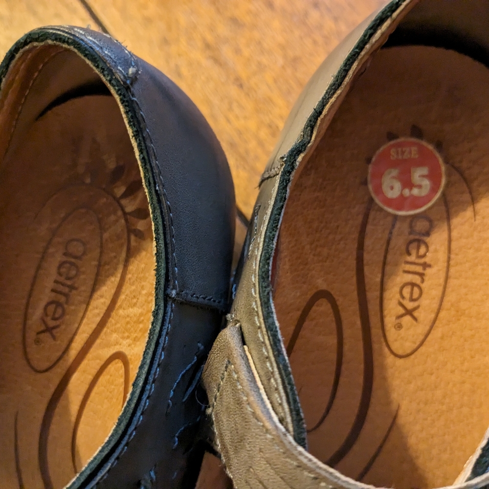 Aetrex Genuine Leather Mary Jane